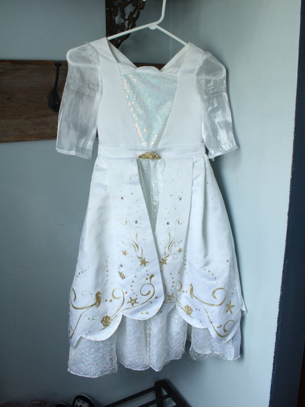 Disney Ariel Wedding Dress Costume Size 5/6